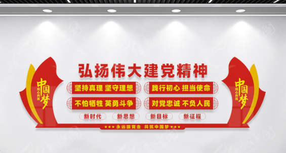 伟大建党精神文化墙
